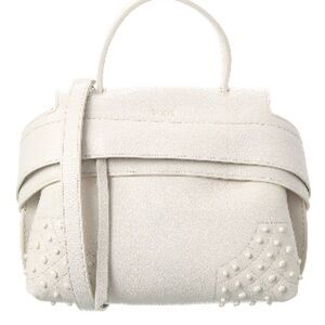 TOD’s Monospalla Mini White Leather Satchel (New)